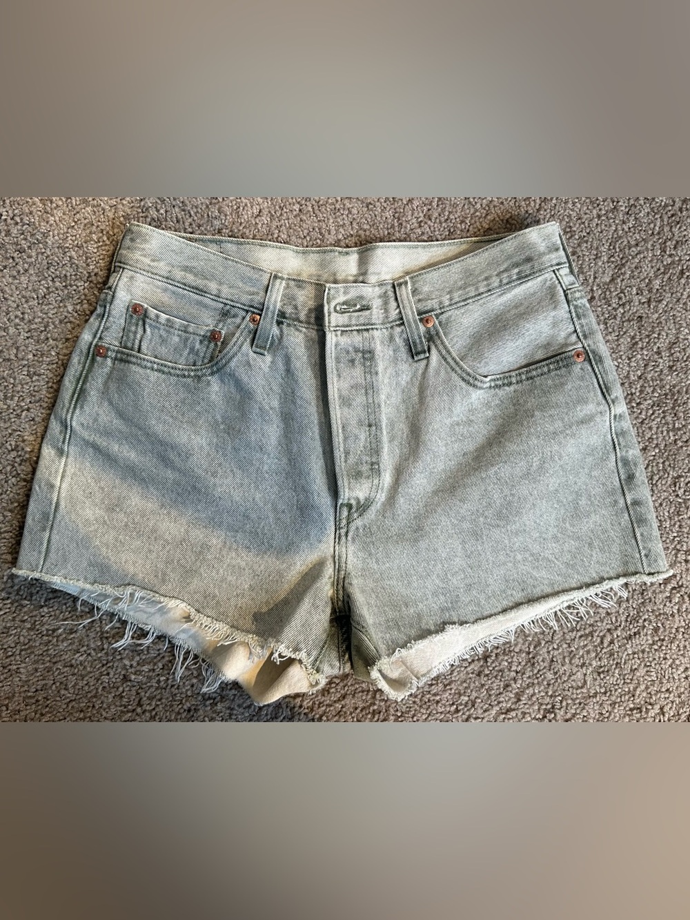 Women's Light Green Levi’s Shorts